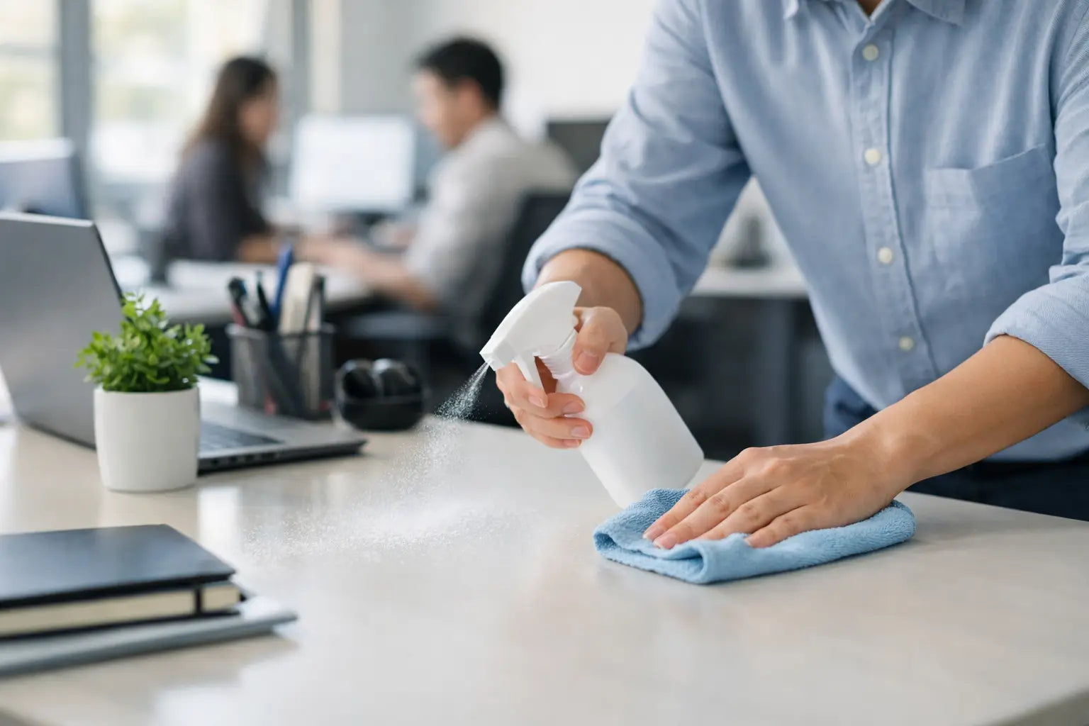 Cleaning Shared Office Desks Without the Fuss
